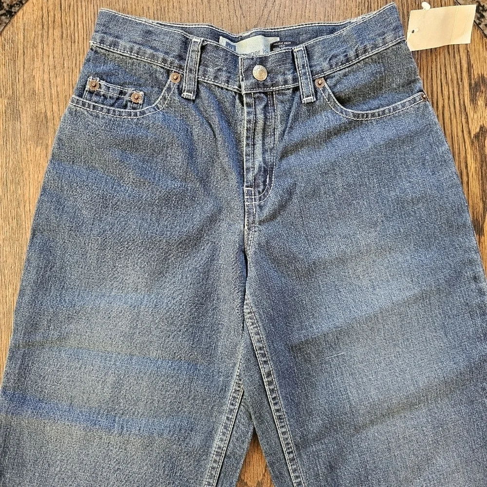 Gap Super Loose Dark Wash Straight Cut Jeans Size Boy's 7 NEW